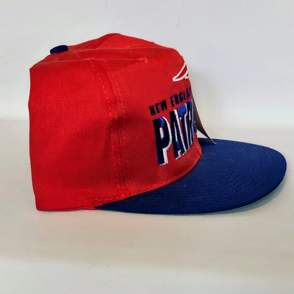 VTG 90's New England Patriots AJD Team NFL Snapback Hat NWT. - Picture 4 of 8